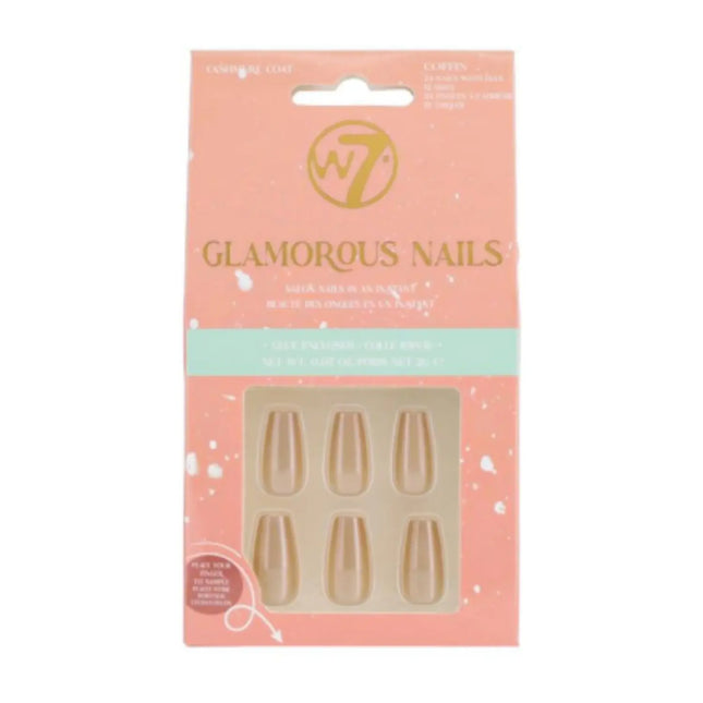 W7 Cosmetics Glamorous Press-On Nails Cashmere Coat