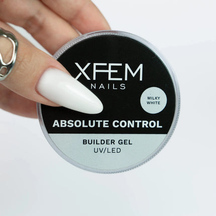 XFEM Builder Gel Absolute Control UV/LED Milky White 15 ml