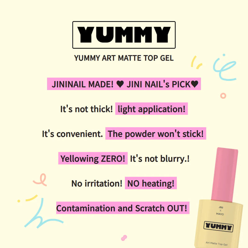 Yogo Mayo x Jini Yummy Matte Top Gel