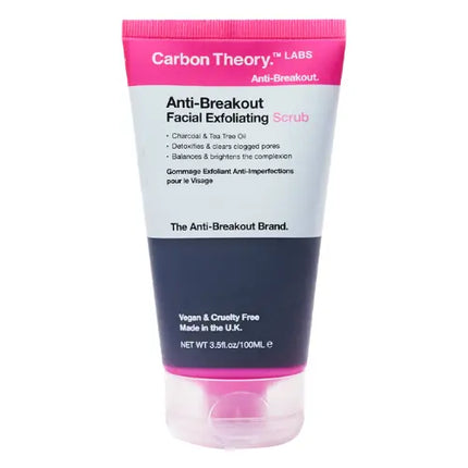 Carbon Theory Charcoal & Tea Tree Oil Breakout Control Facial Exfoliating Scrub